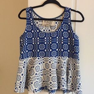 Ace & Jig Cardiff Savannah Tank | Size M | Peplum